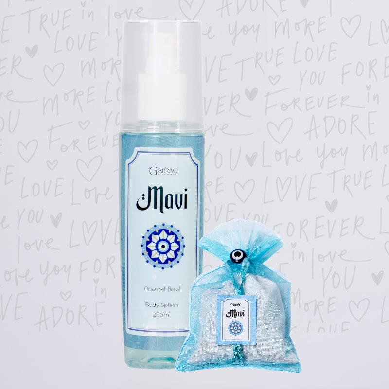 Garrão Perfumaria Rio de Janeiro Sachê e Body Splah Mavi 200ml Dia dos Namorados