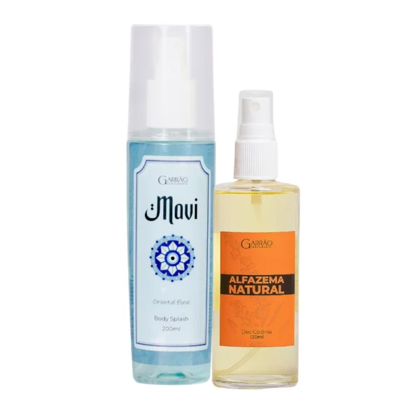 Garrão Perfumaria Rio de Janeiro Kit Body Splash Mavi + Colônia Alfazema 120ml