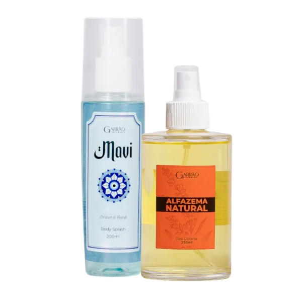 Garrão Perfumaria Rio de Janeiro Kit Body Splash Mavi + Colônia Alfazema 250ml